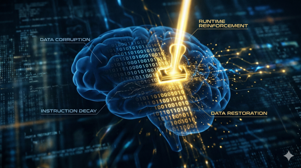 Instruction Decay: Sistemsel unutkanlığa karşı "Runtime Reinforcement" müdahalesi.